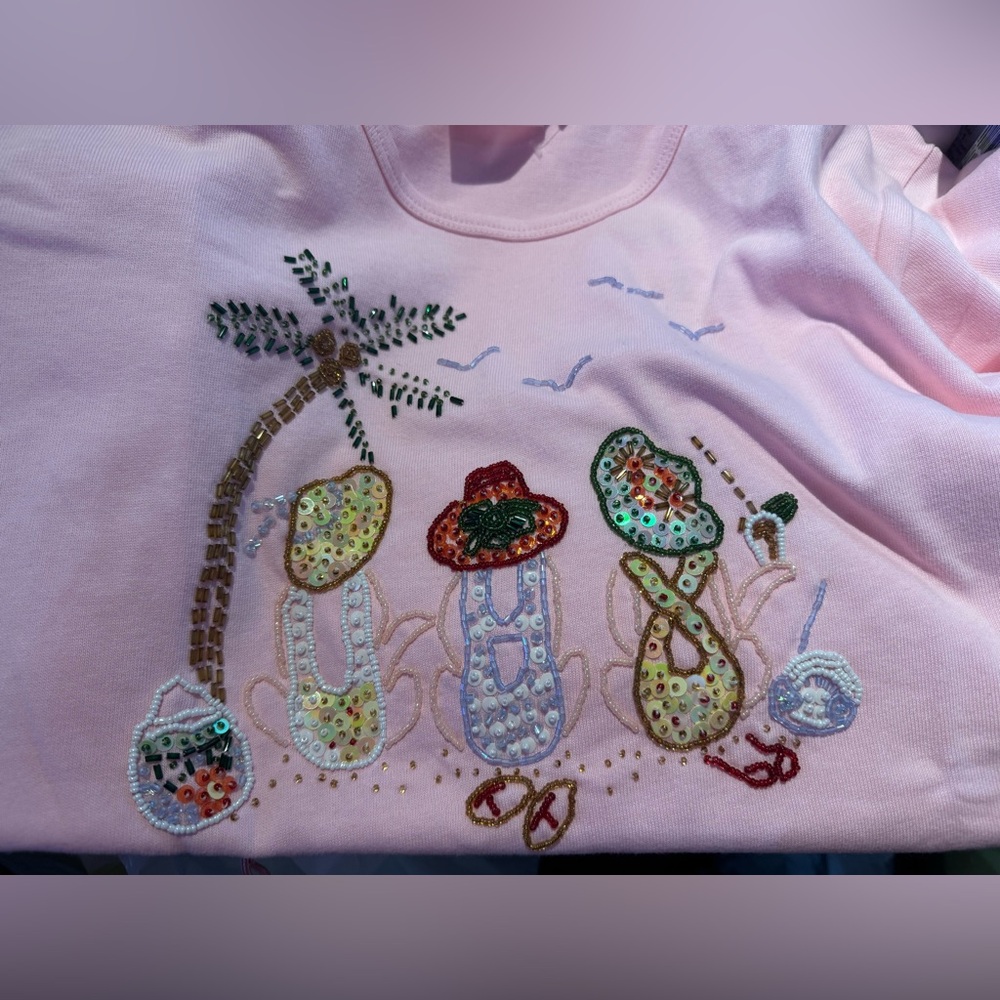 395 // Quacker Factory NWOT Beaded Beach Ladies // XL - Picture 6 of 8